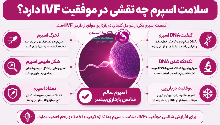 سلامت اسپرم چه نقشی در موفقیت IVF دارد؟