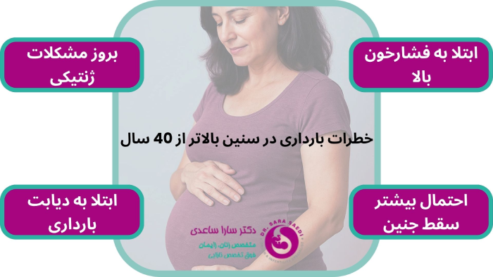 خطرات بارداری در سن بالا
