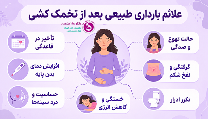 علائم بارداری طبیعی بعد از تخمک کشی