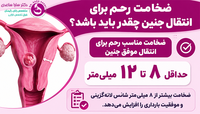 ضخامت رحم برای انتقال جنین چقدر باید باشد؟