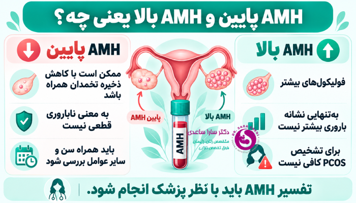 AMH پایین و بالا
