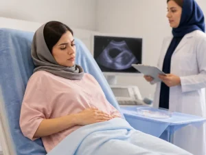 بیمار پس از انتقال جنین با ناراحتی خفیف لگنی