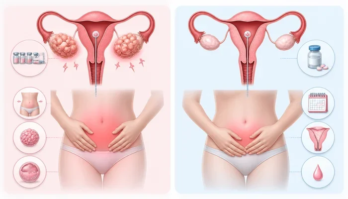 مقایسه درد لگنی در انتقال تازه و فریز
